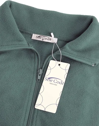 Miniatura 50 de SeSe Code Chaleco de forro polar ligero con cremallera frontal y bolsillos para mujer