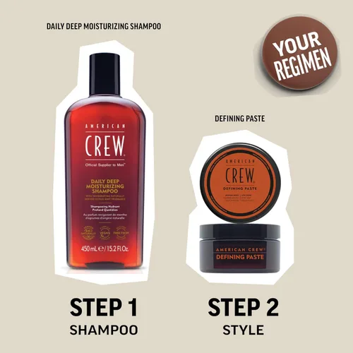 Miniatura 6 de American Crew Pasta para definir el cabello para hombres, gel para el cabello con gel para el cabello de fijación media y bajo brillo, 3 onzas