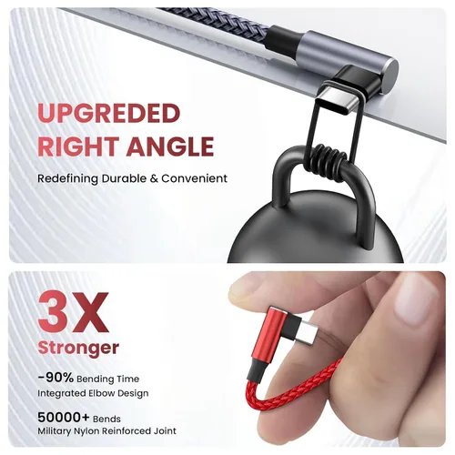 Miniatura 2 de Cable de carga múltiple USB C, cable de carga USB A/C a USB C, cable de carga dual tipo C, cable de carga múltiple 4 en 2 con 4 conectores tipo C