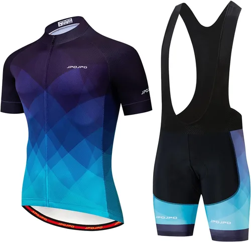 Hotlion Conjunto de camiseta de ciclismo para hombre, traje de ciclismo de verano, traje de equipo profesional, ropa de ciclismo de carretera, kit