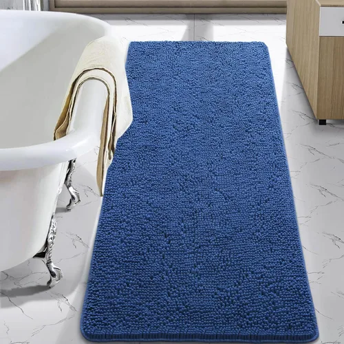 Miniatura 9 de LOCHAS Alfombra de Baño de Lujo Lanuda Tapete de Baño 24 x 17 Pulgadas, Alfombras de Baño Lavables Antideslizantes para Baño y Ducha, Alfombras