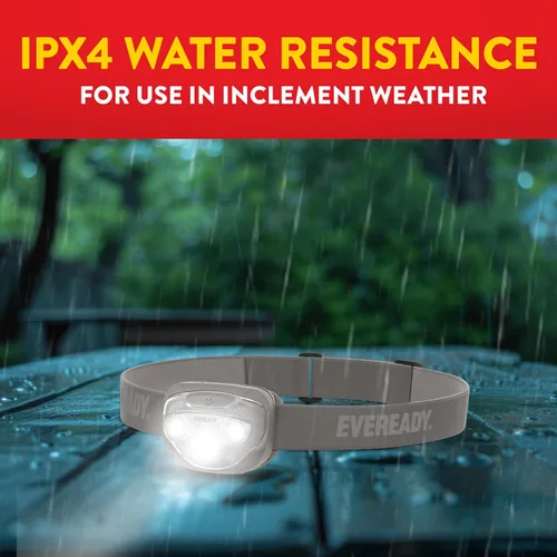 Miniatura 4 de EVEREADY Linternas Frontales LED Pro200 [Paquete de 5], IPX4 Resistente al Agua, Luces de Cabeza Brillantes y Duraderas para Acampar, Senderismo