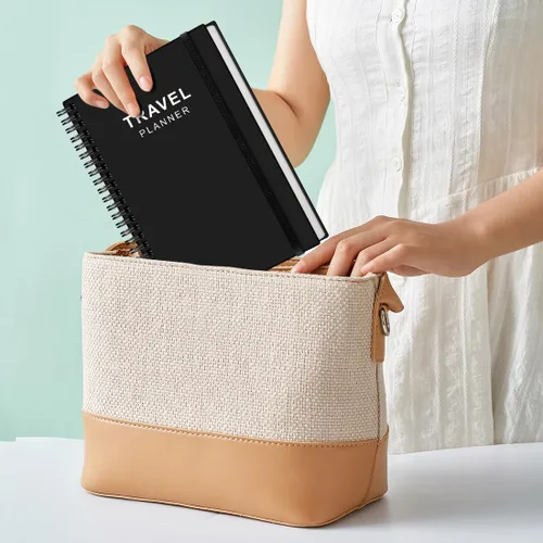 Miniatura 7 de Diario de viaje para mujeres y hombres, organizador de viajes de vacaciones y carretera, cuaderno de viaje para 6 viajes, planificador de viajes