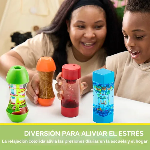Miniatura 6 de JOYIN Paquete de 4 Tubos Fidget para Niños, Tubos Sensoriales, Juguete para Aliviar el Estrés, Terapia del Habla, Juguetes Calmantes para Niños