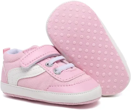 Miniatura 2 de Tenis de lona para bebés niños y niñas, suela suave, antideslizantes, ligeros, para recién nacidos, para primeros pasos, para cuna de 0 a 18 meses