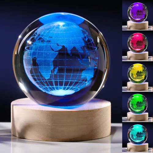 Miniatura 45 de Regalos de ajolote 3D para mujer, bola de cristal de 2.362 in, figuras de ajolote, decoración de animales de cristal, artículos de animales