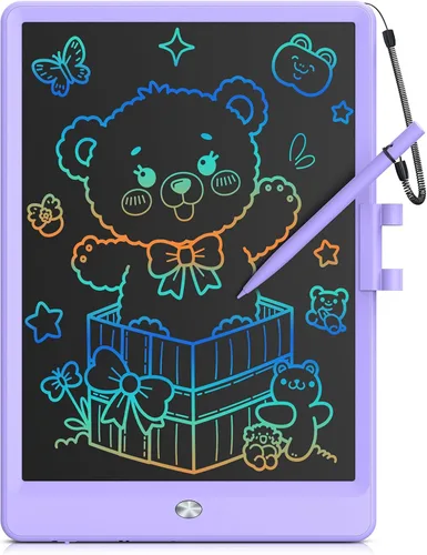 Miniatura 14 de Bravokids Juguetes para niñas y niños de 3 a 6 años, tableta de escritura LCD tablero de dibujo de 10 pulgadas, almohadillas de dibujo electrónicas