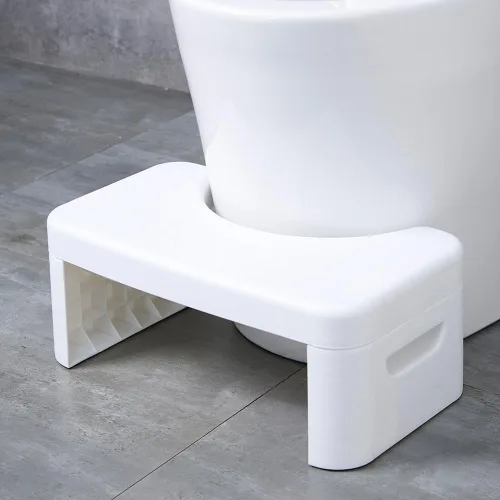 Miniatura 6 de Taburete de inodoro plegable de 7 pulgadas, taburete para excrementos en cuclillas, taburete de baño, escalones de asistencia para el inodoro, se