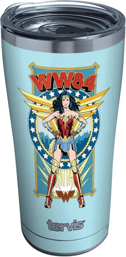 Miniatura 14 de Tervis DC Comics - Vaso aislado de doble pared de la Mujer Maravilla retro hecho en Estados Unidos mantiene las bebidas frías y calientes, 24 onzas
