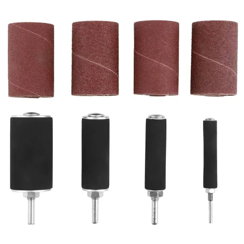 Miniatura 8 de Kit de lijadora de tambor, juego de herramientas de lijadora de tambor de lijado de husillo con estuche para prensa de taladro