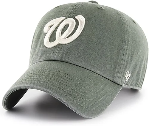 Miniatura 9 de 47 Brand MLB Moss Green Primary Logo Clean Up Adjustable Strap Baseball Cap Hat, Adult One Size Fits All