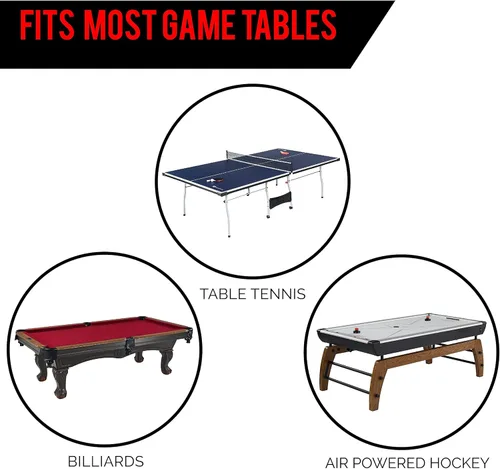 Miniatura 4 de Mesa de tenis de mesa Barrington con múltiples estilos de mesas de ping pong con redes metálicas, perfectas para salas de juegos familiares