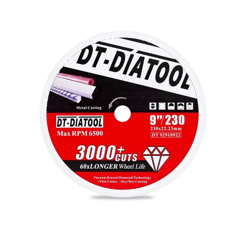 Miniatura 16 de DT-DIATOOL Ruedas de corte de diamante de 4 x 7/8 "para cuchillas de corte de metal de acero y hierro para amoladora angular