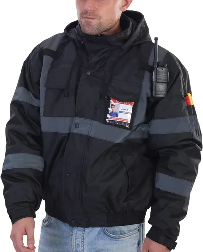 sesafety Chaqueta reflectante para hombre, chaquetas de alta visibilidad, chaquetas de seguridad para hombre, chaquetas de bomber de construcción de