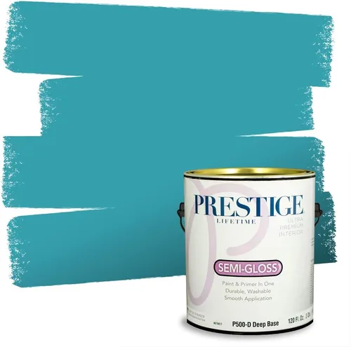 Miniatura 205 de PRESTIGE Pintura interior e imprimación en uno, azul cielo, semi-brillante, 1 galón