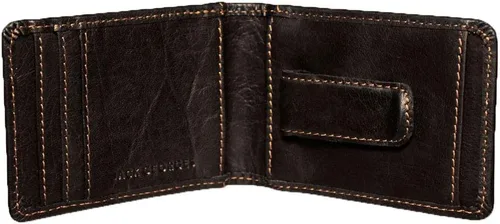 Miniatura 2 de Voyager Billetera plegable con clip para dinero 7748 Marrón S Cartera con clip para dinero