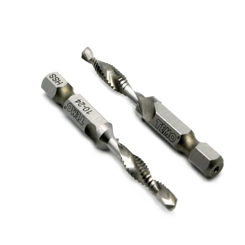 Miniatura 7 de TMAX Broca combinada de 2 piezas 1/4-20 y grifo multiuso desbarbado avellanador hexagonal