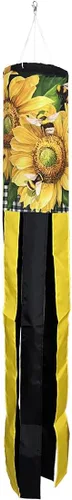 Miniatura 5 de Girasoles a cuadros Verano Windsock 40" L Briarwood Lane