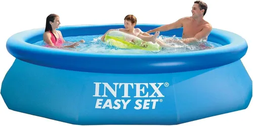 Miniatura 5 de Intex 28120EH Piscina inflable de fácil montaje: 10 pies x 30 pulgadas, material resistente a pinchazos, inflado rápido, capacidad de 1018 galones