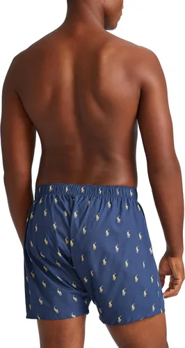Miniatura 5 de POLO RALPH LAUREN Boxers tejidos de algodón de ajuste clásico para hombre paquete de 3 Multi