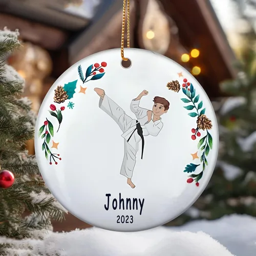 Miniatura 6 de Adorno de Navidad personalizado sin ruedas de entrenamiento para montar en bicicleta, regalos de bicicleta para Navidad, adornos para niños