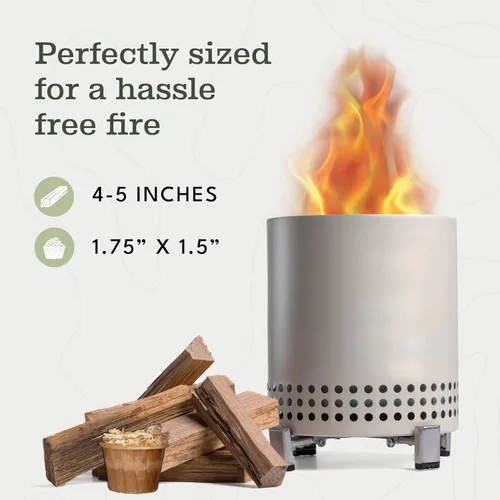 Miniatura 6 de Superior Trading Mini Leña de Roble con Cápsulas Iniciadoras de Fuego, Iniciador de Chimenea de Invierno, Estufa de Leña, Leña Seca al Horno