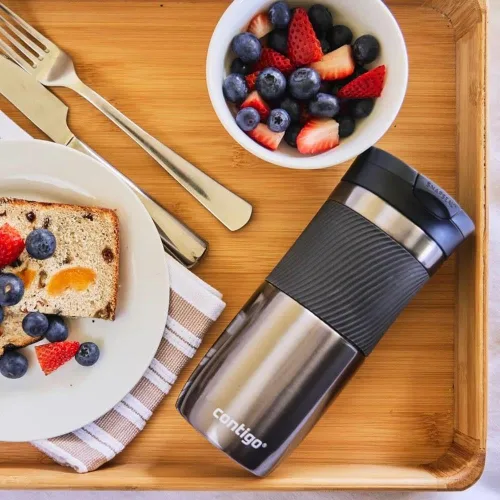 Miniatura 5 de Contigo Byron Snapseal Taza de viaje, Taza térmica de acero inoxidable, Botella de vacío, Vaso a prueba de fugas, Taza de café con tapa fácil