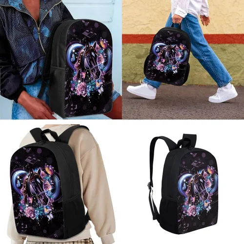 Miniatura 86 de HUGS IDEA Juego de 3 bolsas escolares con aislamiento térmico para el almuerzo, estuche para lápices
