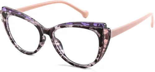 Miniatura 10 de FEISEDY Gafas de bloqueo de luz azul ojo de gato falso nerd transparente gafas de computadora TR marco de moda B0040