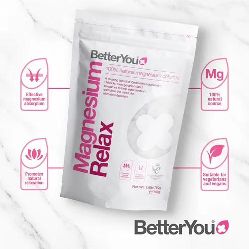 Miniatura 3 de BetterYou Magnesium Relax Bath Flakes - Sales de baño de recuperación corporal con magnesio - Para la salud de la piel y alivio muscular del dolor