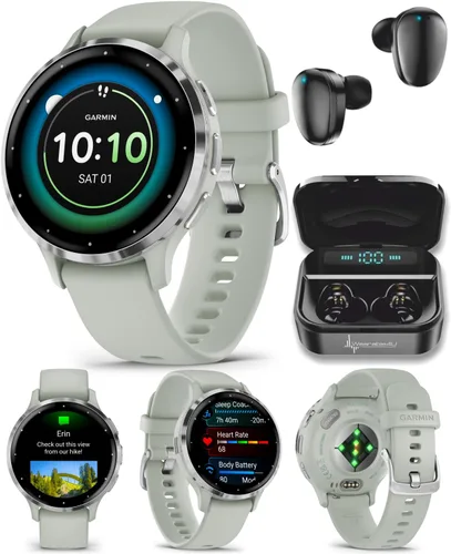 Miniatura 17 de Reloj inteligente Garmin Venu 3 GPS con pantalla AMOLED de 45 mm, características avanzadas de salud y fitness, hasta 14 días de batería, modo