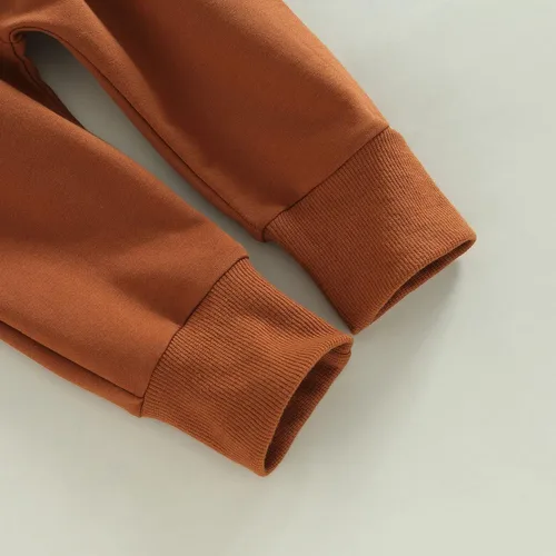 Miniatura 160 de Ropa de bebé niño 3 6 9 12 18 24M 3T Conjunto de pantalones con capucha patchwork sudadera con capucha pantalones de rayas traje de otoño invierno