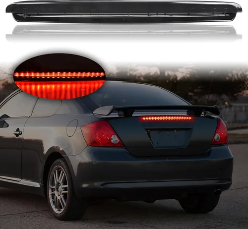 Luz de freno trasera LED de 3er tercer foco para Scion tC 05-10, Juego de luz de freno de montaje alto central trasera con lente ahumada para