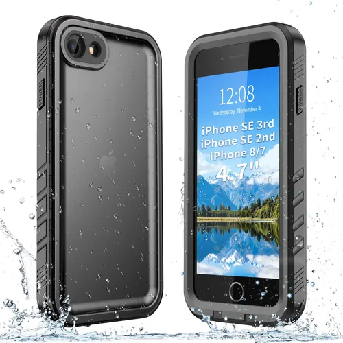SPORTLINK Funda impermeable para iPhone SE 3rd 2022/iPhone SE 2nd 2020/iPhone 7/8 - Con protector de pantalla integrado, funda impermeable de cuerpo