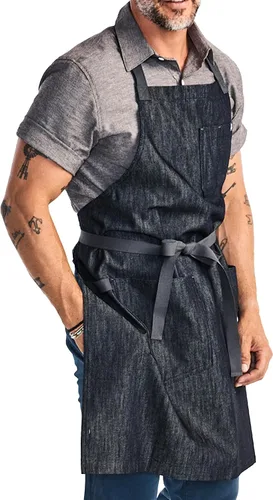 Miniatura 20 de hedley & bennett Essential Apron - Professional Chef Apron with Pockets & Adjustable Bib Strap for Cooking & Grilling