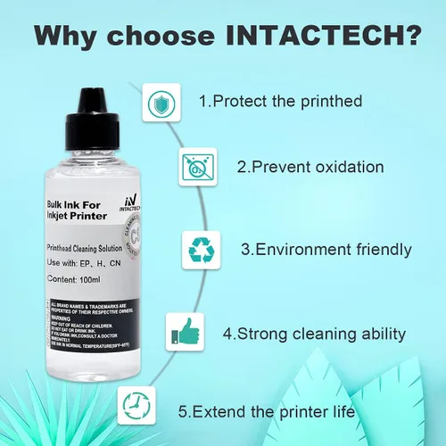 Miniatura 6 de Kit de limpieza de cabezal de impresión para impresoras de inyección de tinta, 2 soluciones de limpieza universal de 3.5 fl oz, boquilla