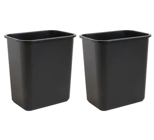 Miniatura 6 de United Solutions Papelera de reciclaje de 7 galones / 28 cuartos de galón, se adapta debajo del escritorio y espacios pequeños y estrechos en Azul