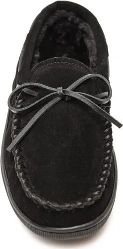 Miniatura 2 de Minnetonka - Pantuflas con suela rígida y forro de pelo para hombre