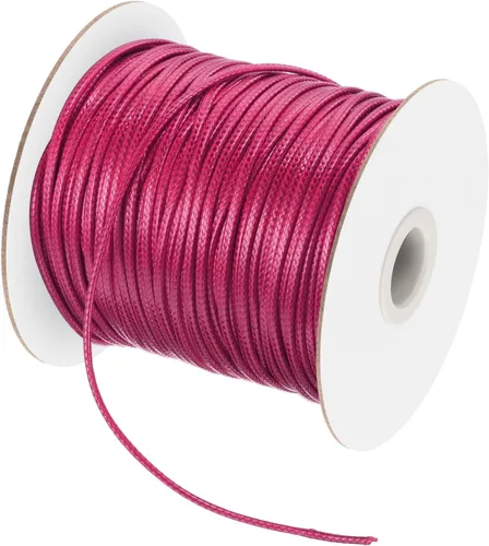 Miniatura 91 de MECCANIXITY Cordón encerado de poliéster encerado de 0.020 in, cuerda de cera de 175 yardas para hacer pulseras, collares, cuentas, joyería y Negro