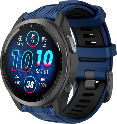 Miniatura 9 de ISABAKE Correa de reloj para Garmin Forerunner 965/Forerunner 955/Forerunner 945/Forerunner 935, bandas de repuesto de silicona suave de 0.866