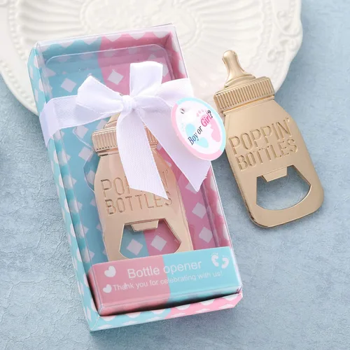 Miniatura 4 de 24 abrebotellas, recuerdo de baby shower para invitados, abrebiberones de oro rosa, regalos de boda, regalos de baby shower, regalos para invitados