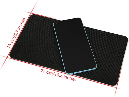 Miniatura 2 de Alfombrilla antideslizante mágica extra grande de 10.2 x 5.9 in para tablero de instrumentos de automóvil, alfombrilla adhesiva para teléfono