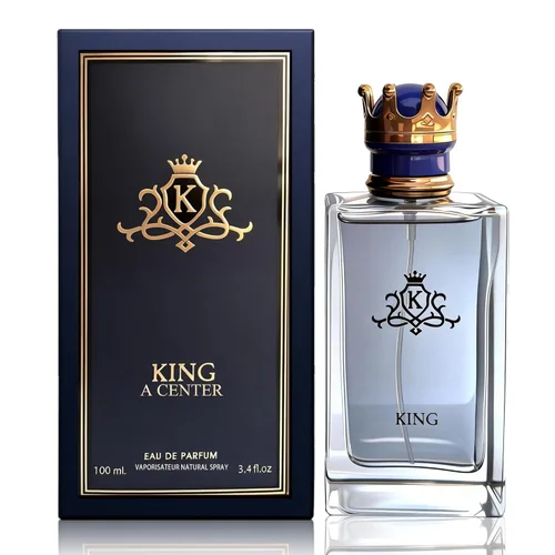 A CENTER King Cologne para hombres Aerosol Perfume Natural Fragancia Clásica Eau De Toilette para Uso Diario 3.4 onzas líquidas
