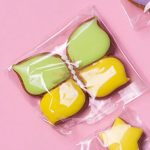 Miniatura 7 de Morepack Bolsas de celofán autosellantes autoadhesivas, 5 x 6 pulgadas, bolsas transparentes resellables para galletas para regalo, 200