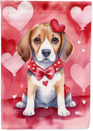 Miniatura 42 de Caroline's Treasures DAC5292CHF - Bandera de Border Collie My Valentine House para porche, grande, con manga para porche, para colgar en la pared