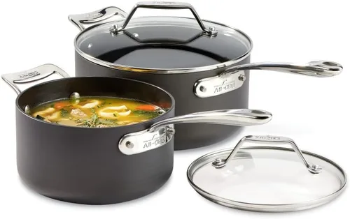 Miniatura 9 de All-Clad HA1 - Juego de utensilios de cocina anodizados duros antiadherentes, 13 piezas, apto para horno de inducción y asador seguro hasta 500°F