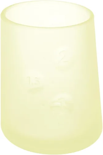 Miniatura 10 de Olababy First Cup Clear Sense - Taza de entrenamiento infantil 100% silicona, vaso medicinal de 2 onzas para recién nacido, diseño antideslizante