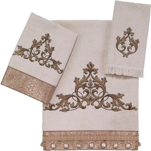 Miniatura 2 de Avanti Linens - Toalla de mano, algodón suave y absorbente (colección Mónaco, marfil)