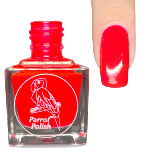 Miniatura 13 de Parrot Polish Baboon - Esmalte de uñas neón azul, laca de color sólido brillante