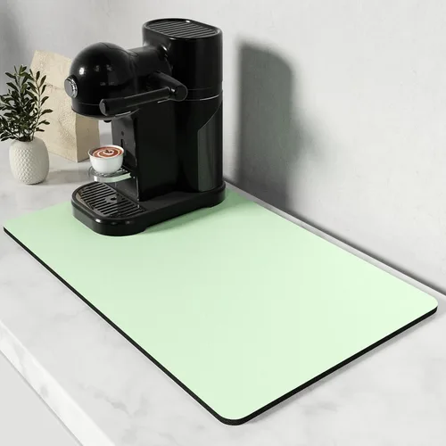 Miniatura 55 de Rnivvi Tapete de secado de platos para encimera de cocina, 16 x 18 pulgadas, bonita almohadilla de secado absorbente resistente al calor con goma